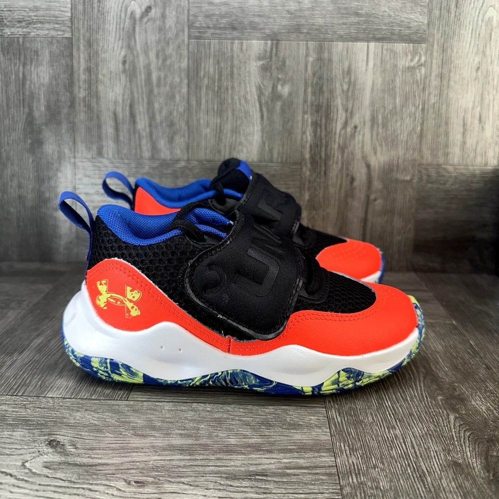 Under Armour Basketball Shoes 11K Black Red Blue Athletic NEW 3026638-006